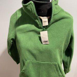Green children’s quarter zip fleece